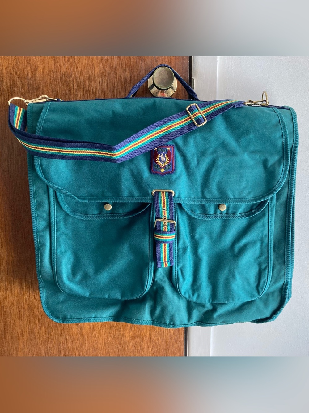 Polo Ralph Lauren Green Canvas Garment Bag
